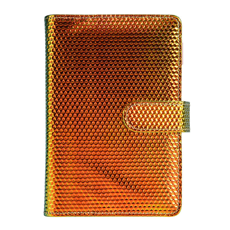 Wholesale Macaron Laser Binder Leather PU Cash Budget Book